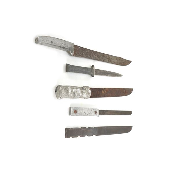 (5) WWII Theater Knives Aluminum Handles