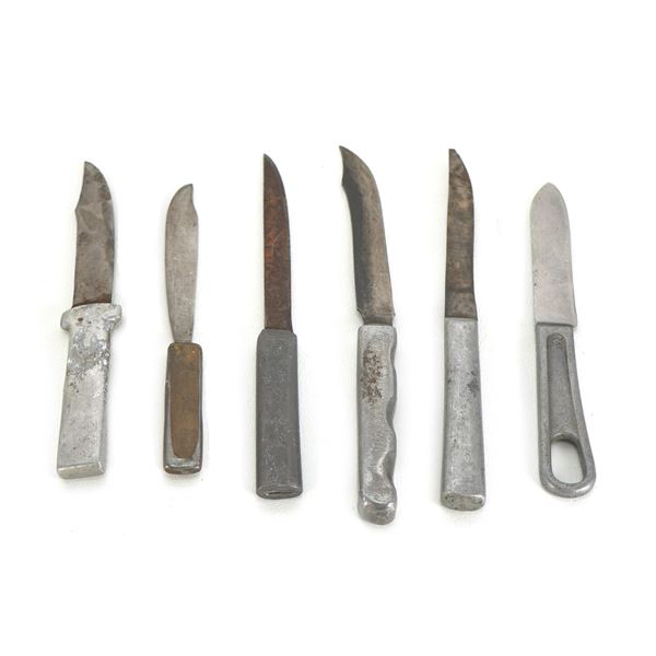 (6) WWII Theater Knives Brass & Aluminum Handles