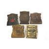 Image 1 : (6) Brass Premium Advertising Paper Clips Assorted Companies