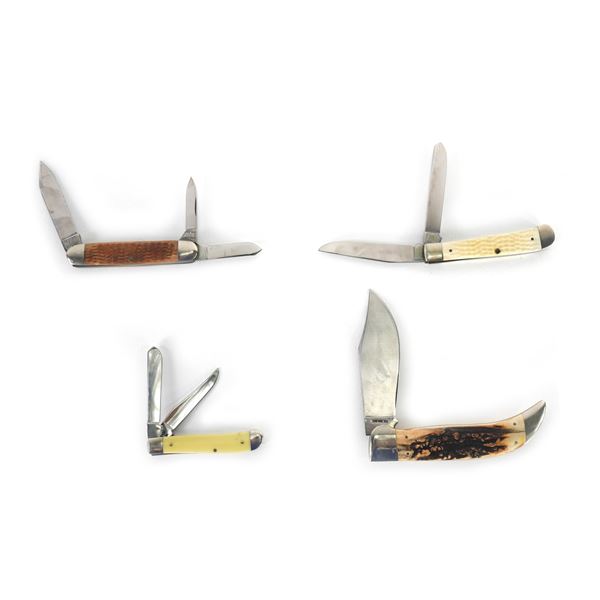(4) Case Brand Pocket Knives Lot