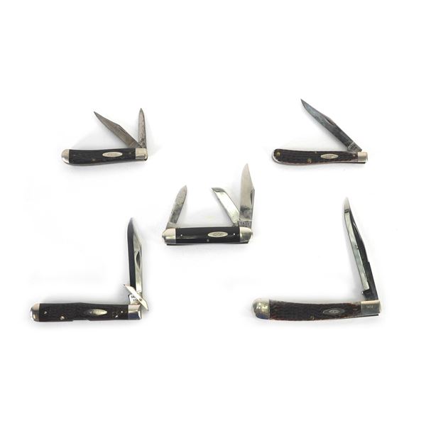 (5) Case Brand Pocket Knives Lot