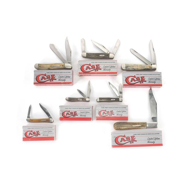 (7) Case Brand Pocket Knives MIB Lot