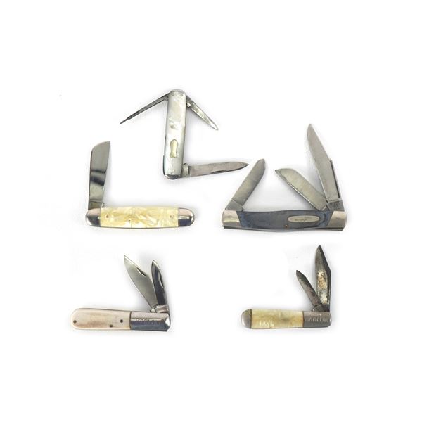 (5) Pocket Knives Barlow/Imperial/Bigelow & Dowse Co./Buck