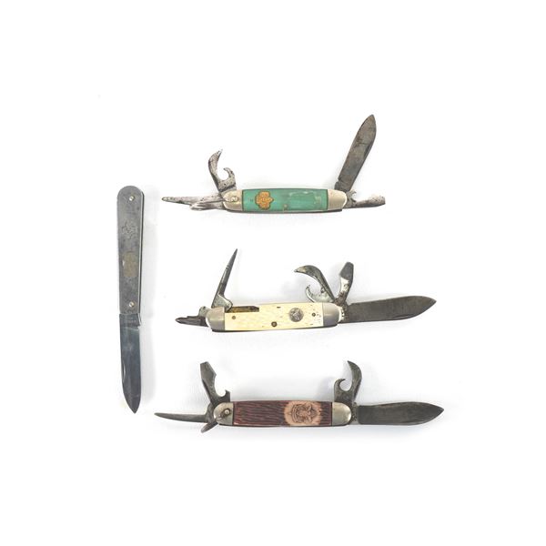 (4) Pocket Knives Boker/Imperial/Ulster/Kut Master
