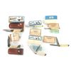 Image 1 : (6) Schrade Scrimshaw Pocket Knives Assorted Sizes