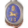 Image 6 : 1894-1897 Imperial German Mounted Lancers 13th Reg. Hand-Painted Porcelain Flask