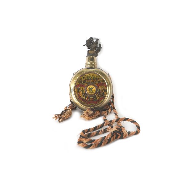 Pre-WWI Imperial German Officer Flask w/ Secret Sweetheart Photo