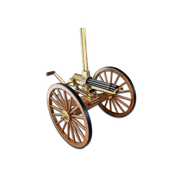 10 Barrel Gatling Gun .22 Caliber Mounted on Wheels