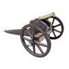 Image 1 : Brass Cannon Marked US with Eagle on Wheels