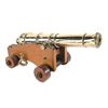 Image 1 : 20" Polished Brass Cannon on Wood Carriage