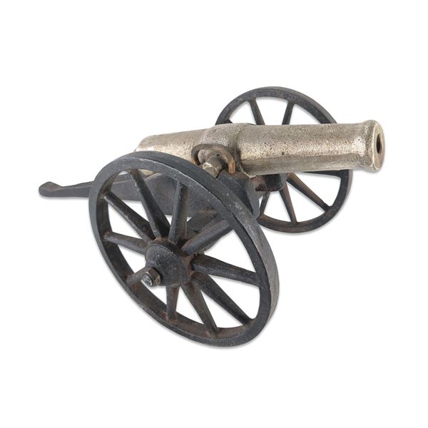 Cast Iron Cannon 13" Barrel on Cast Iron Carriage