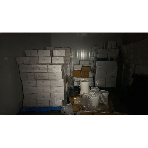 CONTENTS OF WALK IN COOLER.  MAY CONTAIN EXPIRED GOODS, BIDDER TO VERIFY.  MUST TAKE ALL