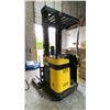 Image 3 : CLARK NPR17 STAND UP ELECTRIC STOCK PICKER / FORKLIFT WITH CHARGER.  3200 LB. CAPACITY,