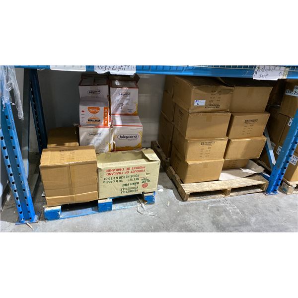 SHELF SPACE OF WHOLESALE PRODUCT INC. ROCK SALT, PAPER BAGS AND MORE.