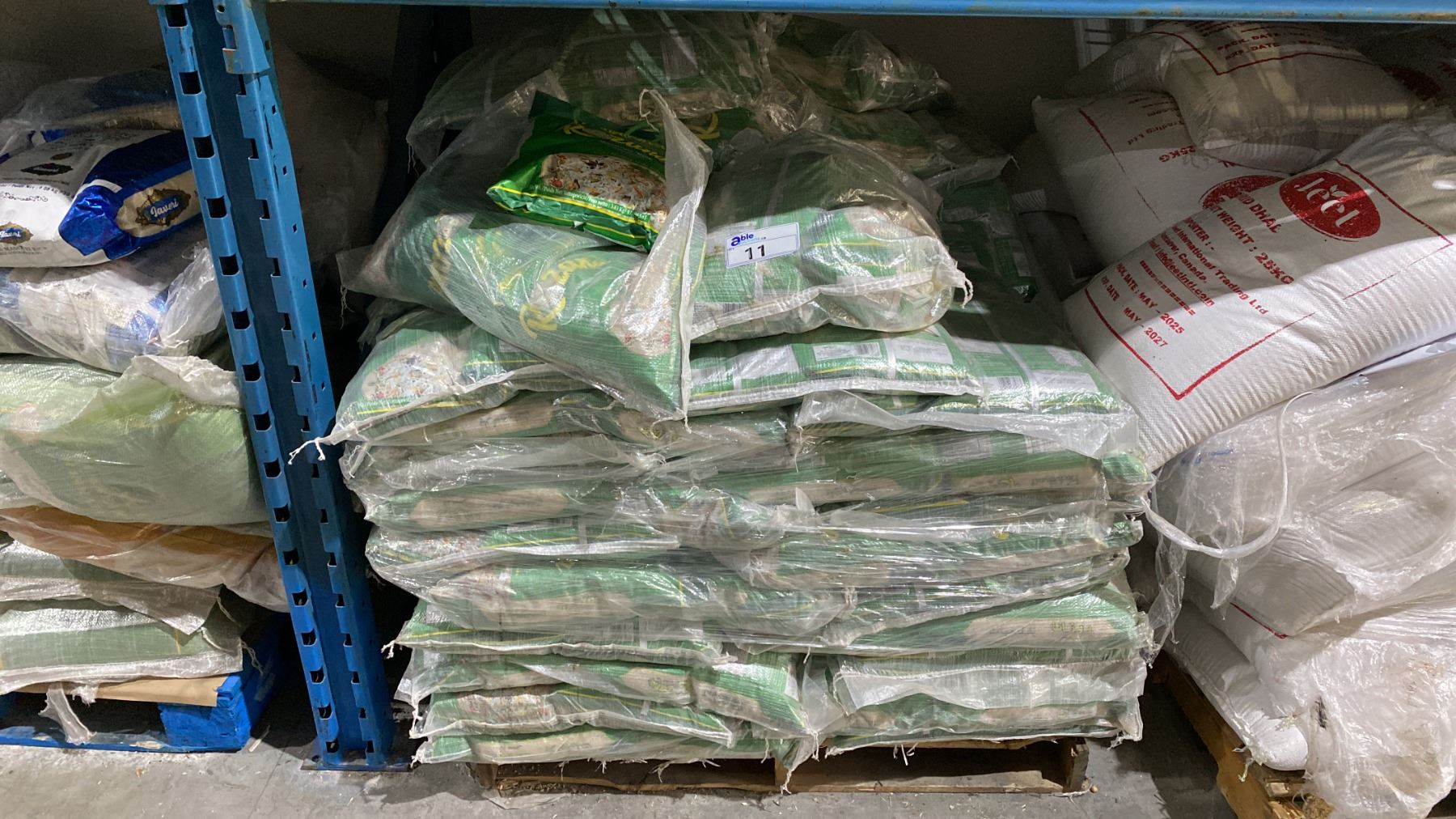 Pallet Rice PALLET LOT OF BASMATI RICE AND SEMOLINA - Able Auctions