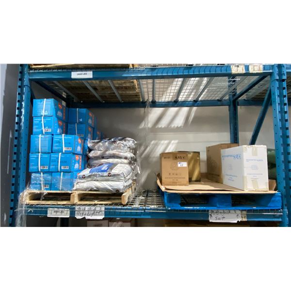 SHELF SPACE OF WHOLESALE PRODUCT INC. ROCK SALT, IODISED SALT,  HINGED CONTAINERS AND MORE.