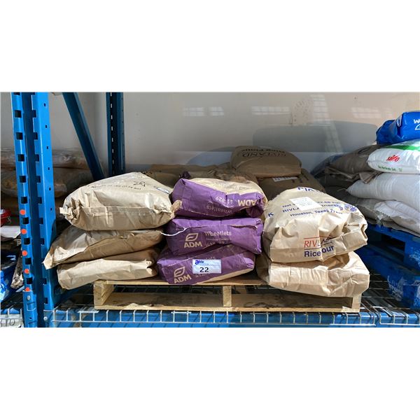 PALLET LOT OF NATURAL DESICCATED COCONUT AND SEMOLINA