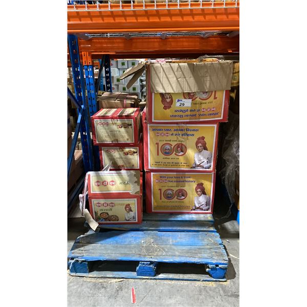 PALLET LOT OF PAV BHAJI MASALA AND MORE