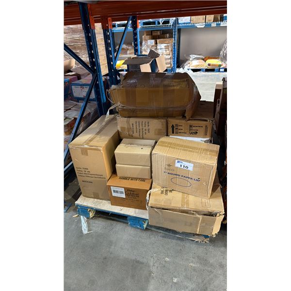 PALLET LOT OF PAPER TAKE OUT BAGS