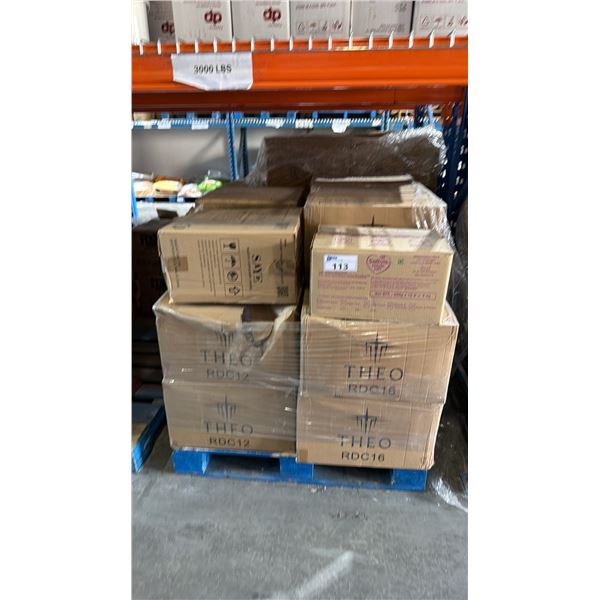 PALLET LOT OF HINGED LID 12 0Z TAKE OUT CONTAINERS AND SAYE 1000 ML COMPARTMENT CONTAINERS