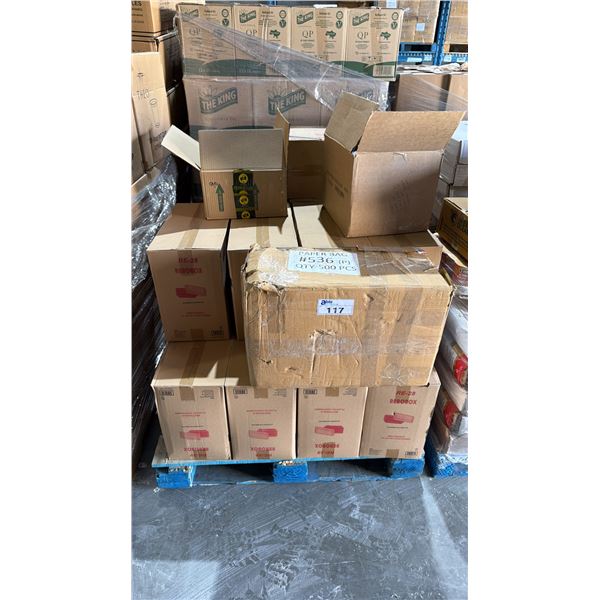PALLET LOT OF RECTANGLE PLASTIC CONTAINERS AND ASSORTED OTHER ITEMS