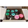Image 8 : PALLET LOT OF RECTANGLE PLASTIC CONTAINERS AND ASSORTED OTHER ITEMS