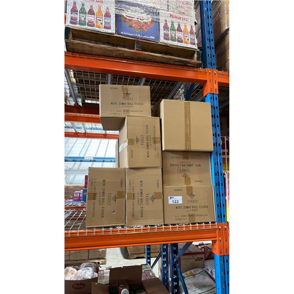 LOT OF MINI JUMBO ROLL TISSUE
