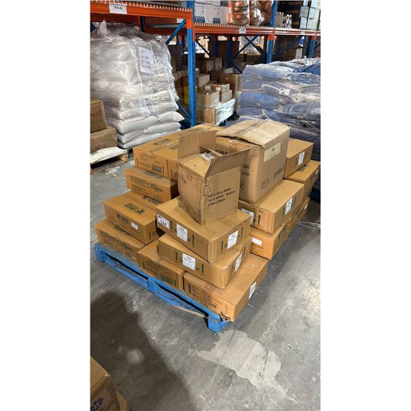 PALLET LOT OF GREEN OCEAN SARON KA SAAG AND PACKAGING