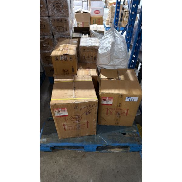 PALLET LOT OF HERBAL ROSE FACE PACKS AND OTHER ASSORTED ITEMS
