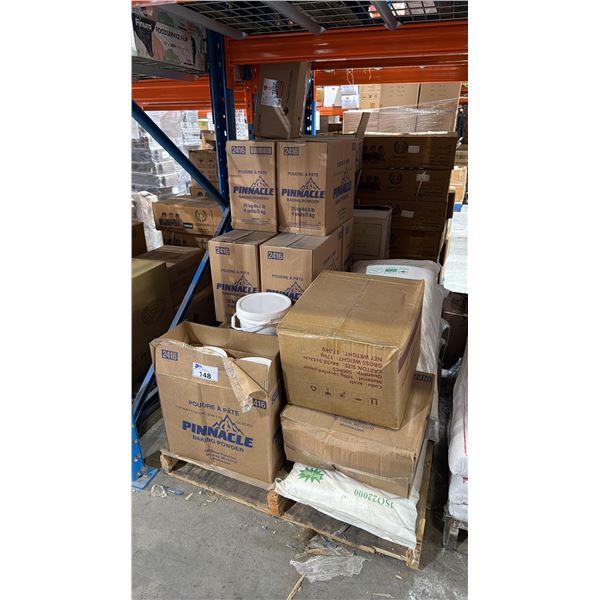 PALLET LOT OF PINNACLE BAKING POWDER AND MSG