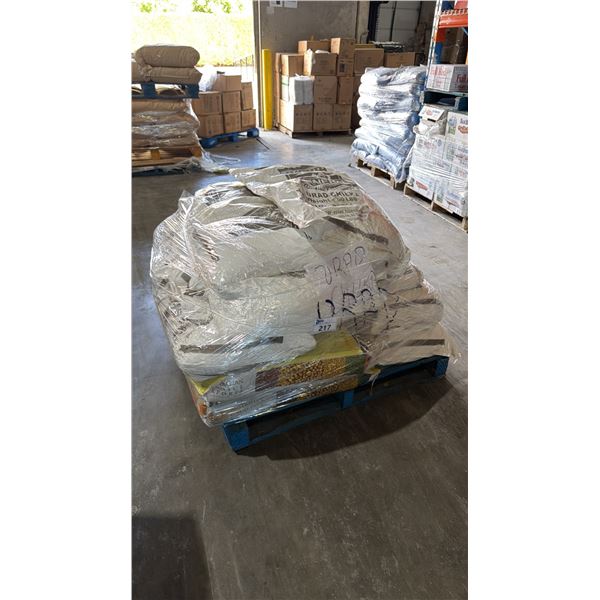 PALLET LOT OF ASSORTED INDIAN FOODS / GRAINS