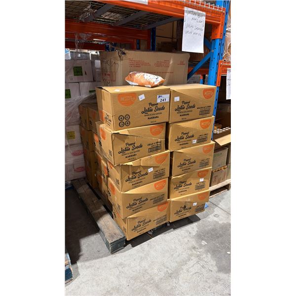 PALLET LOT OF ASSORTED FOODS INC POPPED LOTUS SEEDS