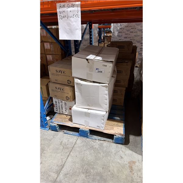 PALLET LOT OF ASSORTED RESTAURANT ITEMS