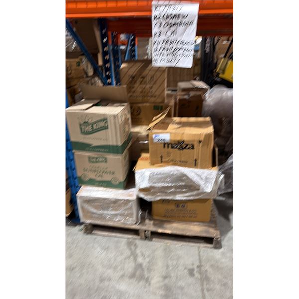 PALLET LOT OF ASSORTED RESTAURANT PRODUCT