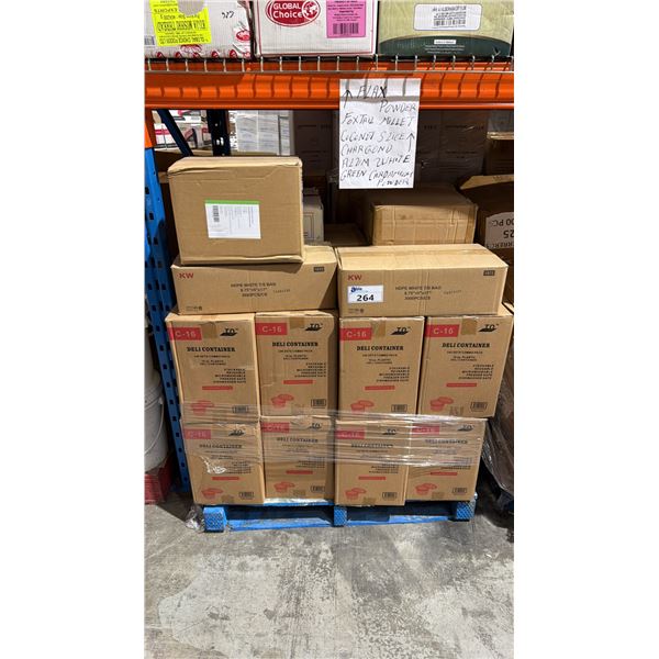 PALLET LOT OF DELI CONTAINERS