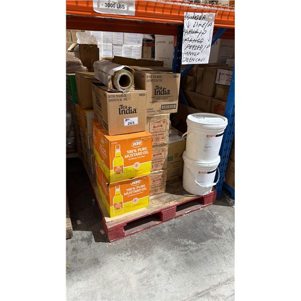 PALLET LOT OF INDIAN FOOD INC MUSTARD OIL