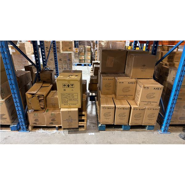 SHELF SPACE OF HINGED CONTAINERS