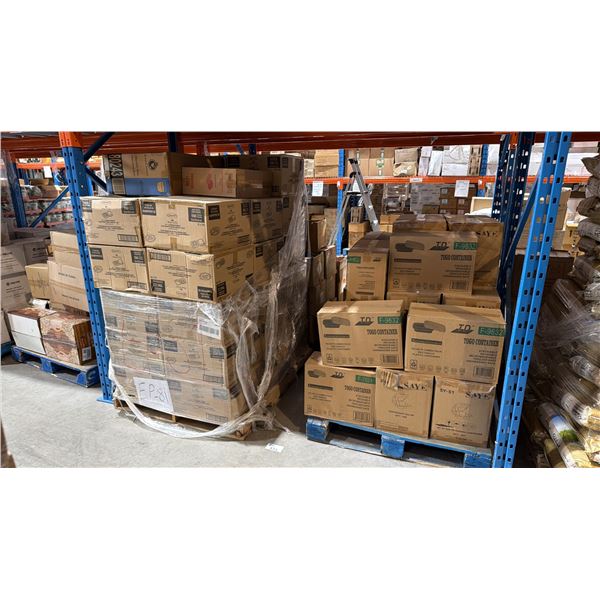 SHELF SPACE OF RESTAURANT TAKE OUT CONTAINERS