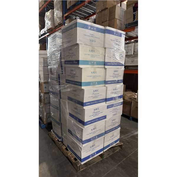 PALLET OF PREMIUM EXTRA STRONG JUMBO TOILET ROLLS