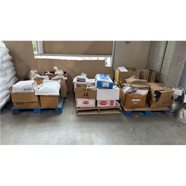 3 PALLETS OF ASSORTED RESTAURANT PRODUCT