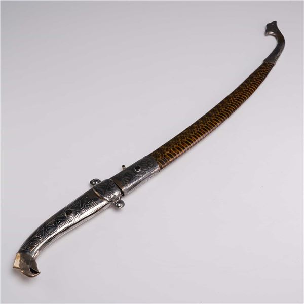 Moroccan Koumya Dagger with Snakeskin Scabbard