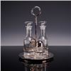 Image 1 : Christofle Vertigo Silver-Plated and Glass Condiment Set