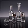 Image 2 : Christofle Vertigo Silver-Plated and Glass Condiment Set