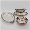 Image 1 : 4pc Silver Plate and Stainless Steel Tableware Including Christofle Caviar Server