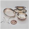 Image 2 : 4pc Silver Plate and Stainless Steel Tableware Including Christofle Caviar Server