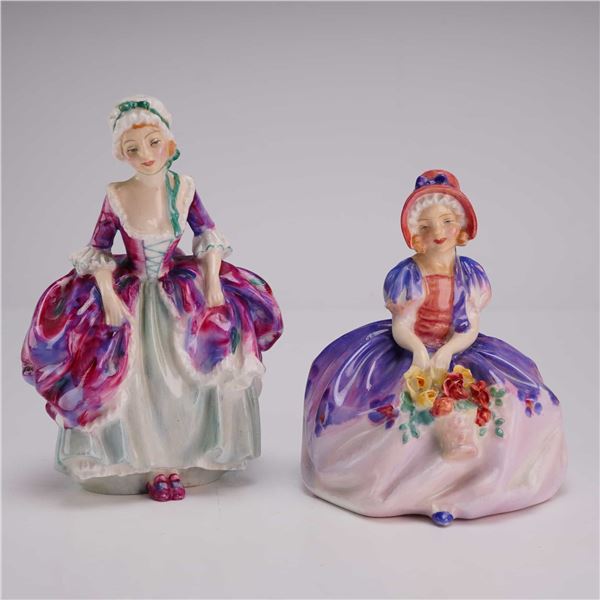 Two Royal Doulton Figurines Goody Two Shoes HN1889 and Monica HN1467