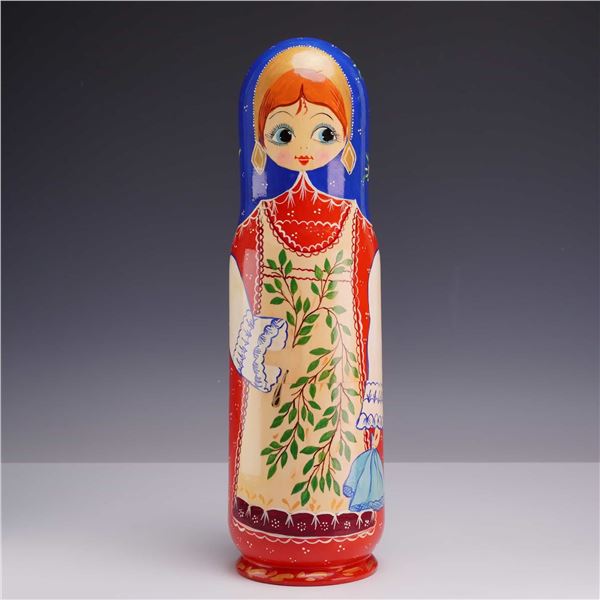 Large Hand-Painted Russian Matryoshka Nesting Doll