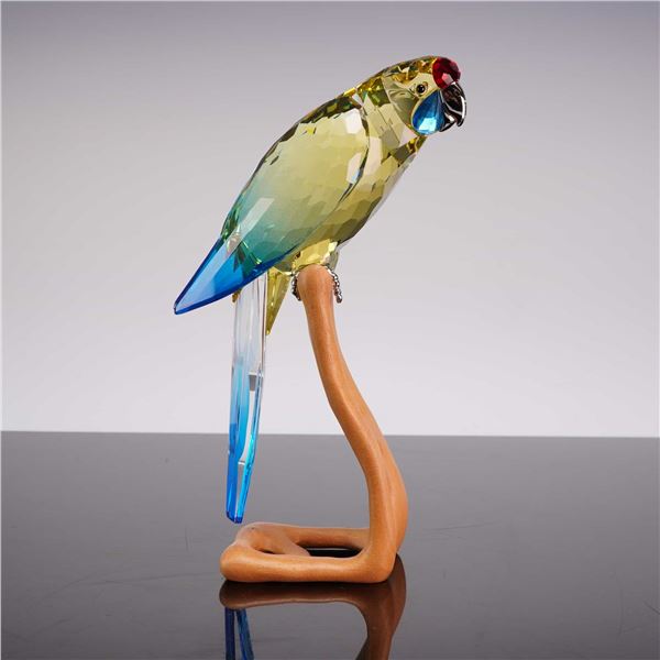 Swarovski Crystal Paradise Bird Green Rosella Parrot Figurine 901601