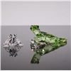Image 1 : 2pc Swarovski Crystal Figurines, Gecko & Romeo the Frog