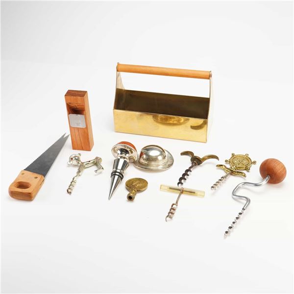 Assorted Manufacturers Novelty Bottle Openers, Miniature Charcuterie Tools, and Commemorative Barwar